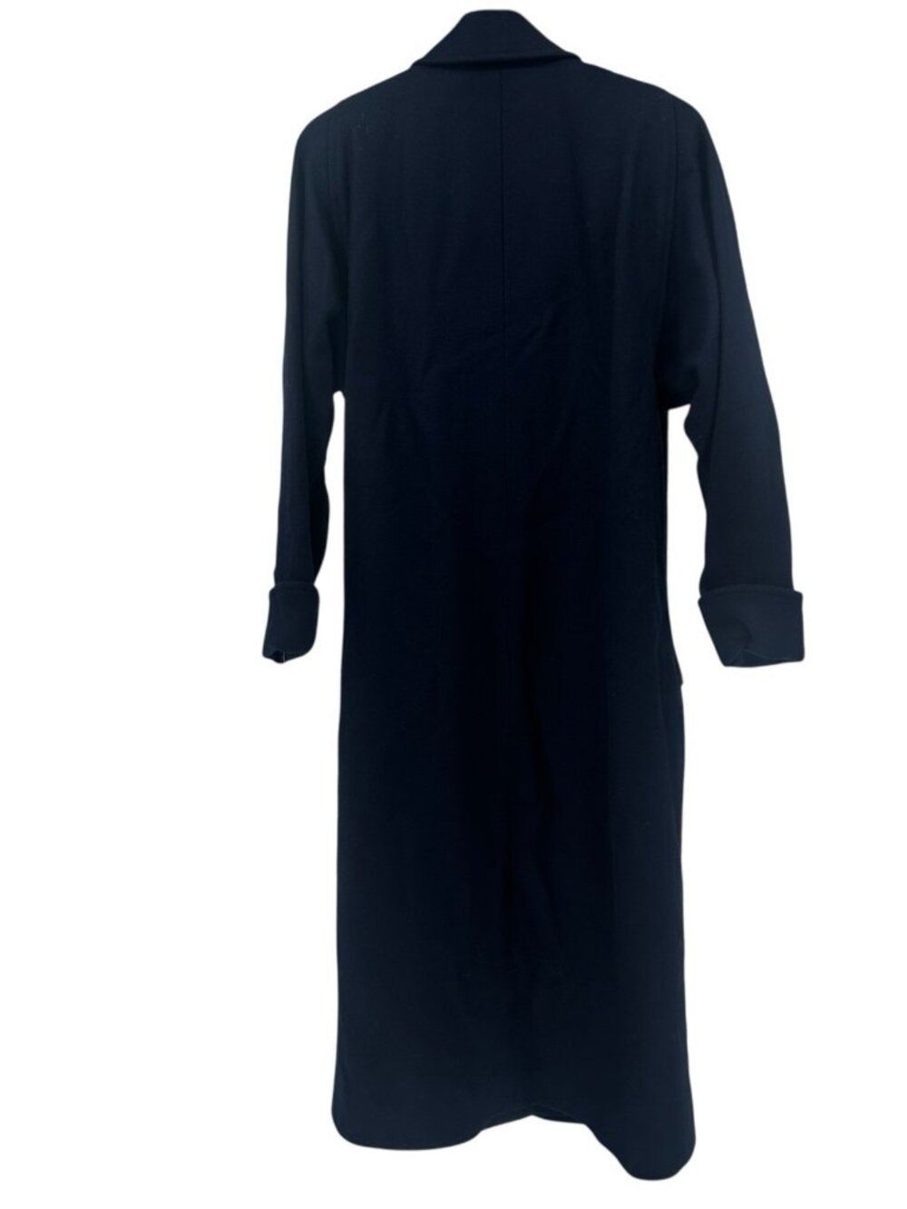 Worthington Size 8A Blue Knee Length Coat Wool Blend Lined - Picture 6 of 13